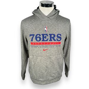 Nike Engineered Philadelphia 76ers Hoodie Men's Small Team Player Issue Gray